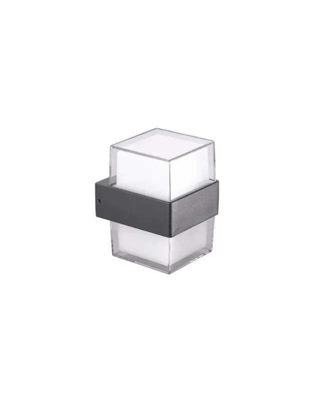 Azzardo LARS SQUARE IP54 LED 13W 1000lm 4000K Zewnętrzna Czarny Ścienna AZ4507 kolory-swiatla.pl Bestseller