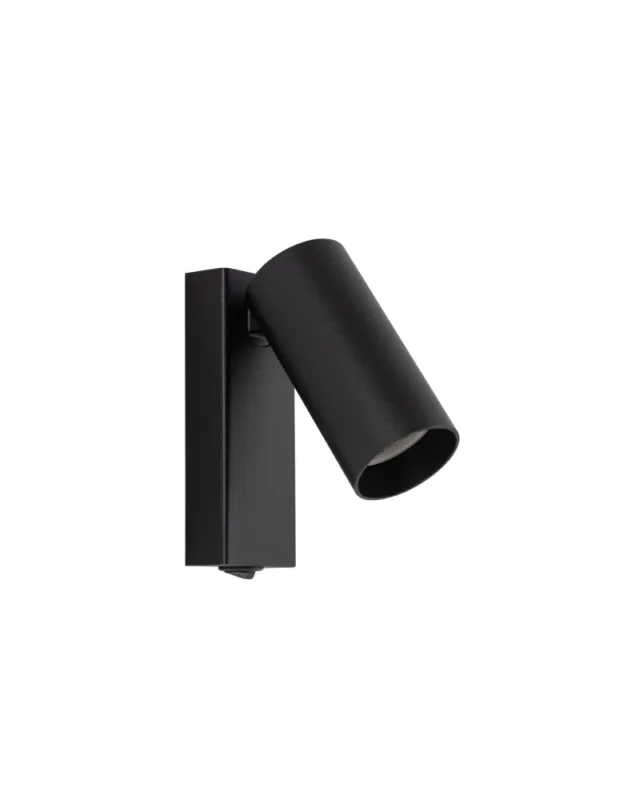 Nowy Nowodvorski FOURTY Ścienna Regulowany z włącznikiem Max moc 10W only LED GU10 R35 Czarny 11763