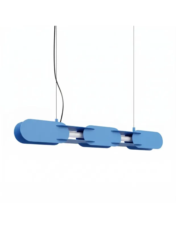 Bezpieczne zakupy Thoro Lampa wisząca CHAIN 91 błękitna LED 4000K TH.812