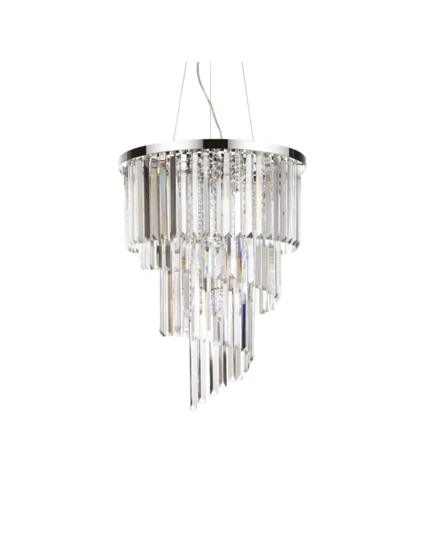 Ideal Lux Lampa Wisząca CARLTON SP12 CROMO Chrom 166247 Rabat