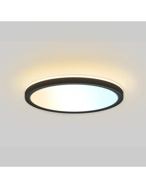 Bestseller Italux Corte Plafon Czarny 1xLED 36W Przód 2800K+4000K+6000K, bok zawsze 2800K PLF-63452-400R-36W-BL kolory-swiatla.pl