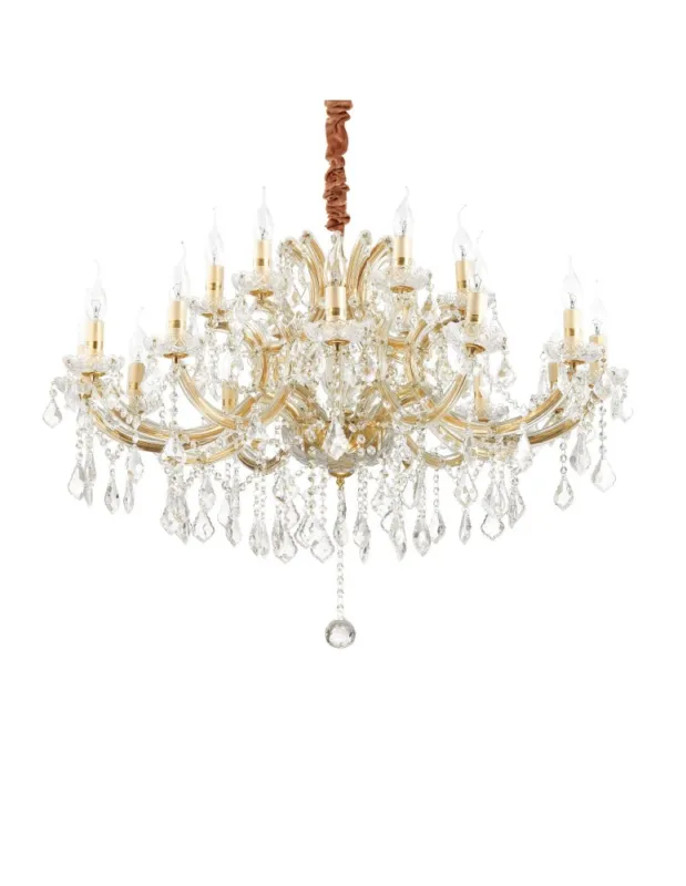Ideal Lux Lampa Wisząca NAPOLEON SP18 ORO Złoty 167411 Tylko do końca tygodnia