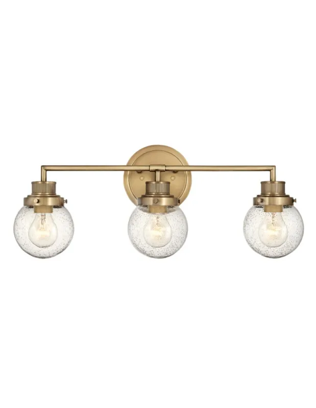 Promocja Quintiesse Kinkiet Poppy - 3 źródła światła - Stary mosiądz IP44 Elstead Lighting QN-POPPY3-HB-BATH