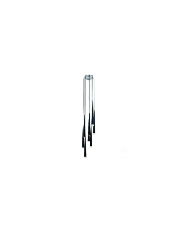 Dostępne od ręki Azzardo STYLO 8 BLACK 8xG9 Wisząca Czarny AZ0161 kolory-swiatla.pl