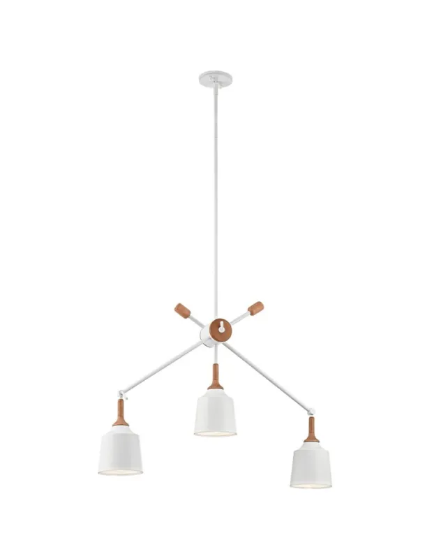 Elstead DANIKA Żyrandol E27 3x60W Biały KL-DANIKA3 kolory-swiatla.pl Ekspresowa dostawa