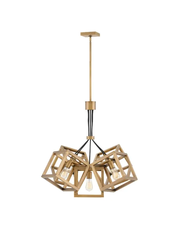 Quintiesse Latarnia wisząca Ensemble - 5 źródeł światła - Szczotkowany brąz Elstead Lighting QN-ENSEMBLE5P-BB Oferta czasowa