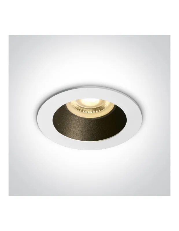 One Light Lampa wpuszczana biała czarna Kanawi 10105M/W/B kolory-swiatla.pl Ostatnie sztuki