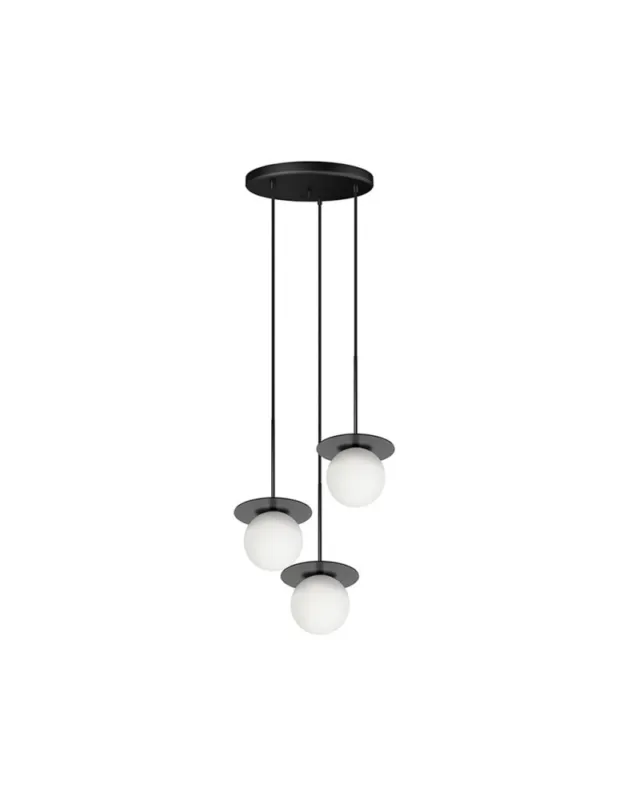 UMMO BORRA B 3P czarna potrójna sufitowa lampa wisząca BRB322P3 Kup online