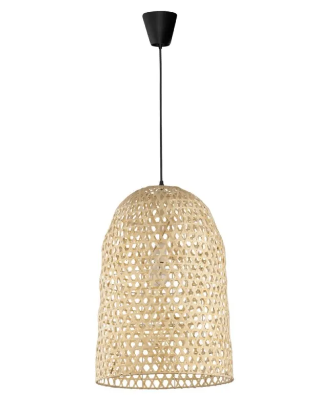 Ekspresowa dostawa Luces Exclusivas PALMAR Wisząca 1xE27 LED naturalny bambus LE42123