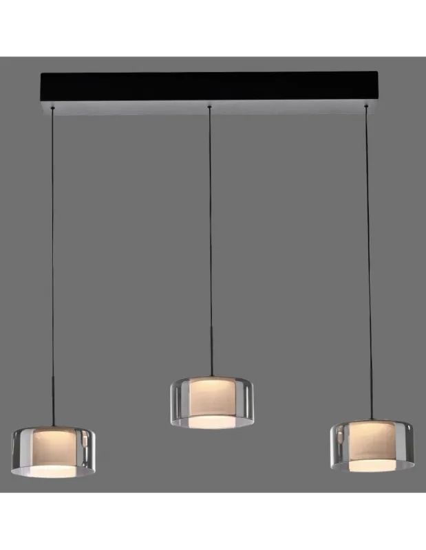 Premium RIKA LAMPA WISZĄCA CZARNY/SMOKY