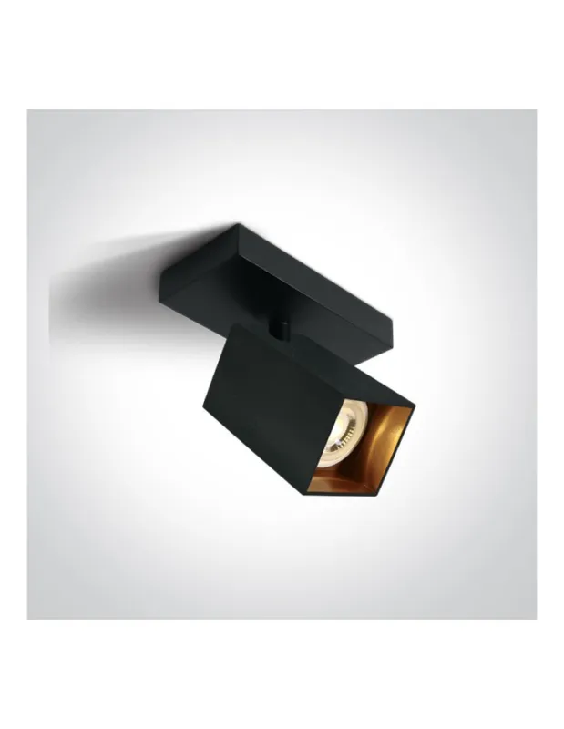 One Light ELATOS NB sufitowa 10W GU10 czarny 65105NB/B Łatwy zwrot