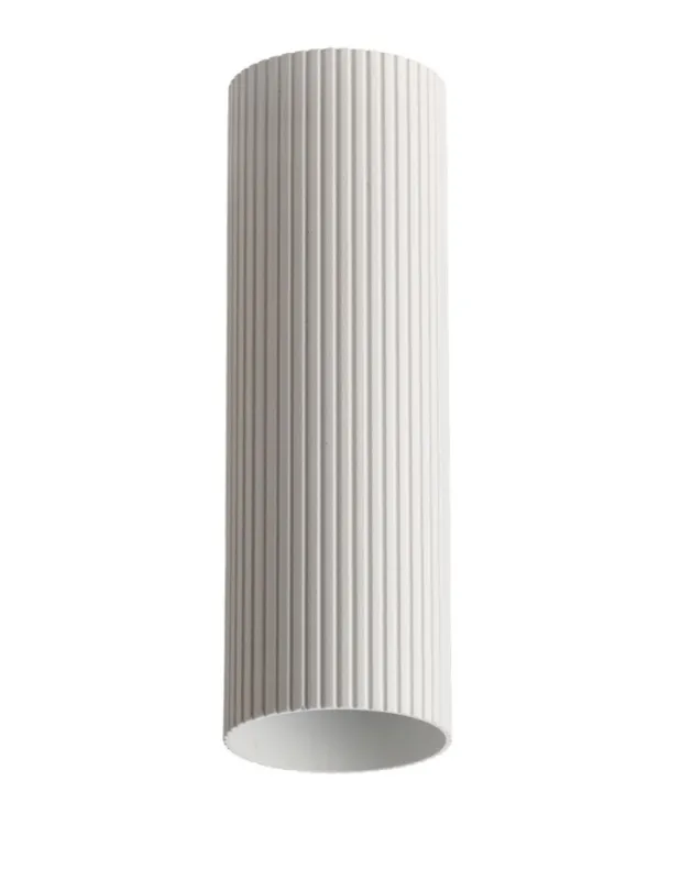 Azzardo LUCAS RIBBED TUBE 50 WH Biały Klosz Ryflowany Tuba do Skompletowania Lampy AZ6147 Wysoka jakość