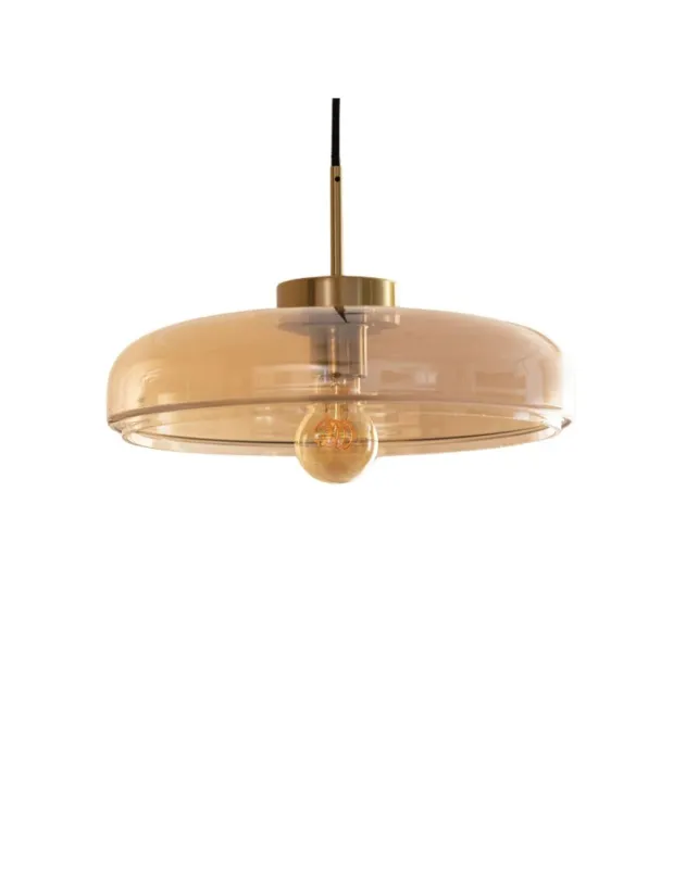 Ekspresowa dostawa Abruzzo Lampa Wisząca Szklana Miodowa 35cm E27 Artel ABR-SLWA-E27