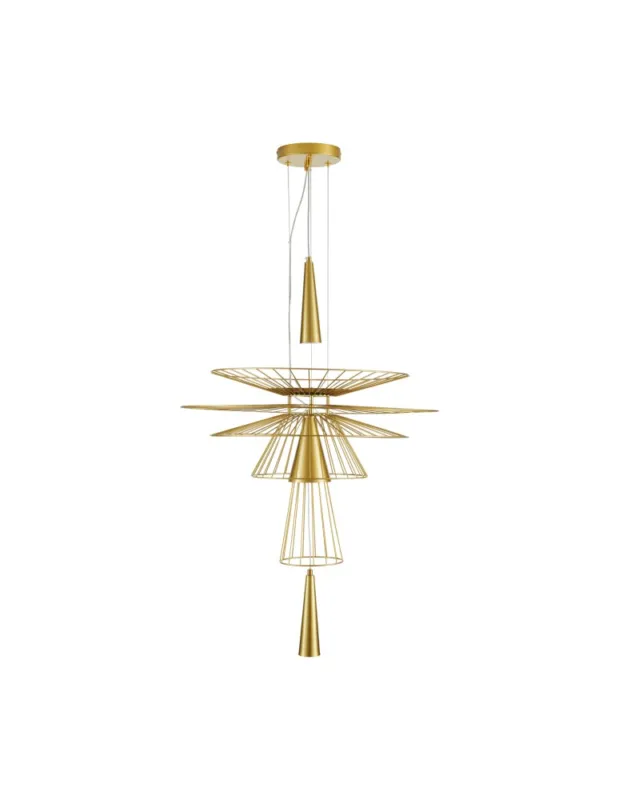 Step into Design Lampa wisząca SUSSO L złota 60cm Super okazja