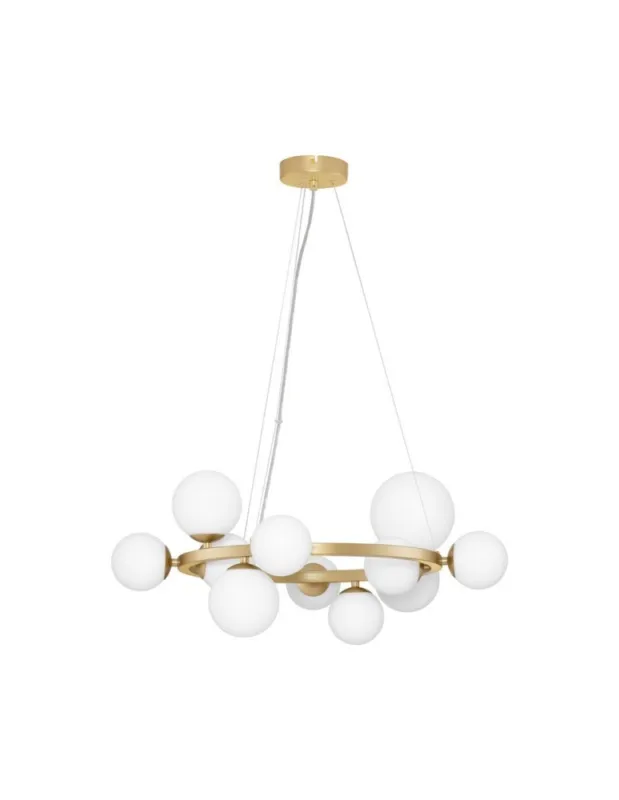 Szybka wysyłka Luces Exclusivas PARLA Wisząca Nowoczesna złoty i odcienie złota 11xG9 max 5W LE43674
