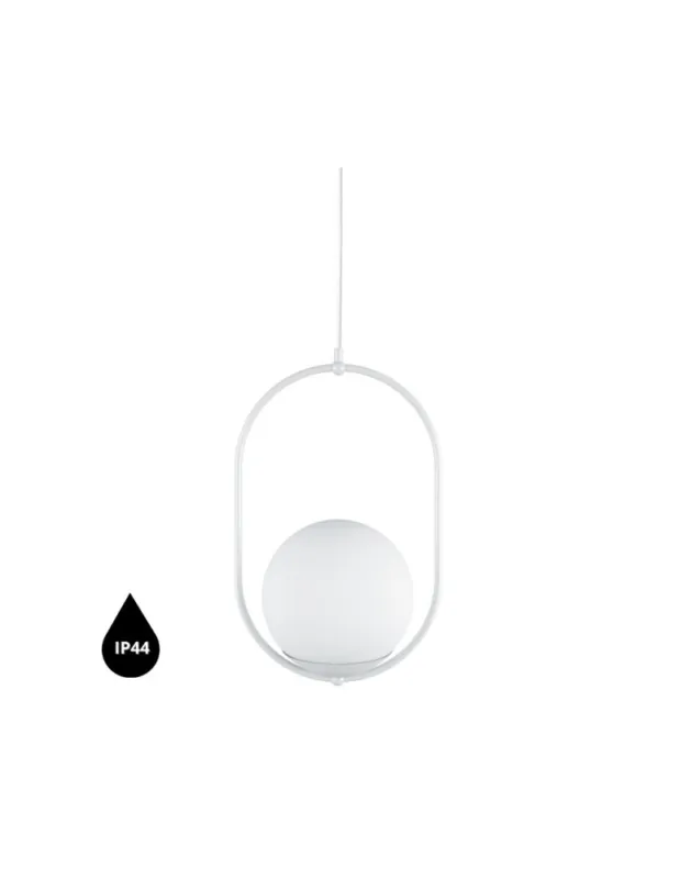 UMMO KOBAN B biała sufitowa lampa wisząca z podwyższoną szczelnością IP44 KOB111PS0 Premium