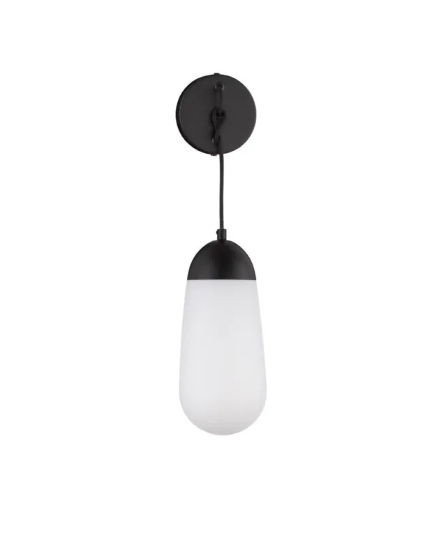 Luces Exclusivas BADEN Ścienna Nowoczesna czarny 1xE14 max 5W LE43372 Rabat