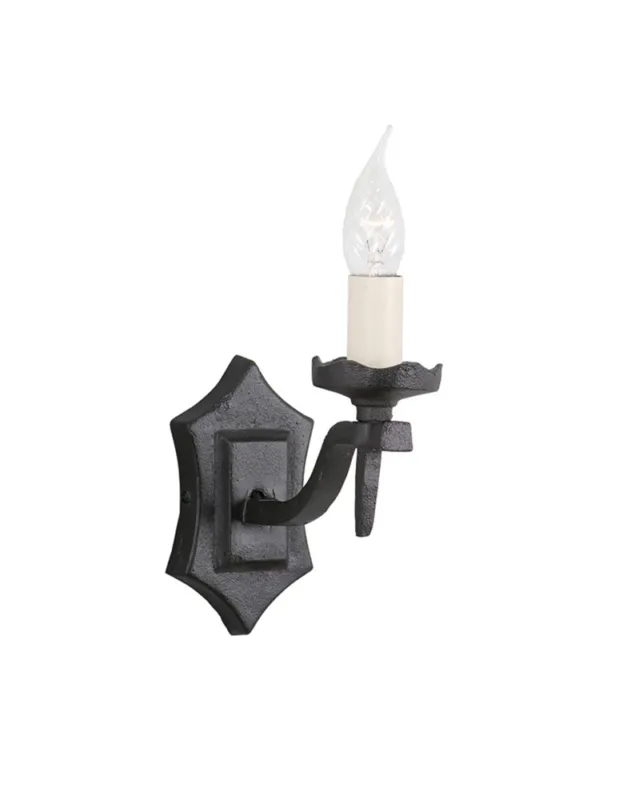 Nie przegap Elstead Lighting Interior Kinkiet RECTORY 1x60W E14 RY1B BLACK kolory-swiatla.pl