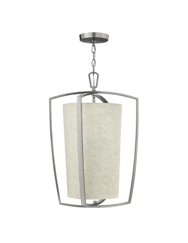 Elstead Lighting Duża lampa wisząca Blakely - 3 źródła świtała - Szczotkowany nikiel HK-BLAKELY-3P-BN Taniej