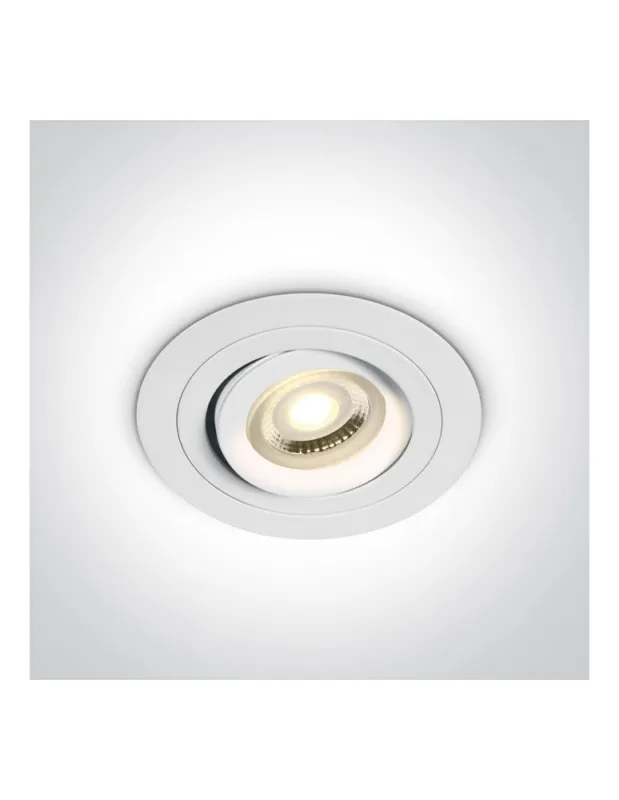 Ostatnie sztuki One Light Lampa wpust biały hotel Kaliana 11105ABG/W kolory-swiatla.pl