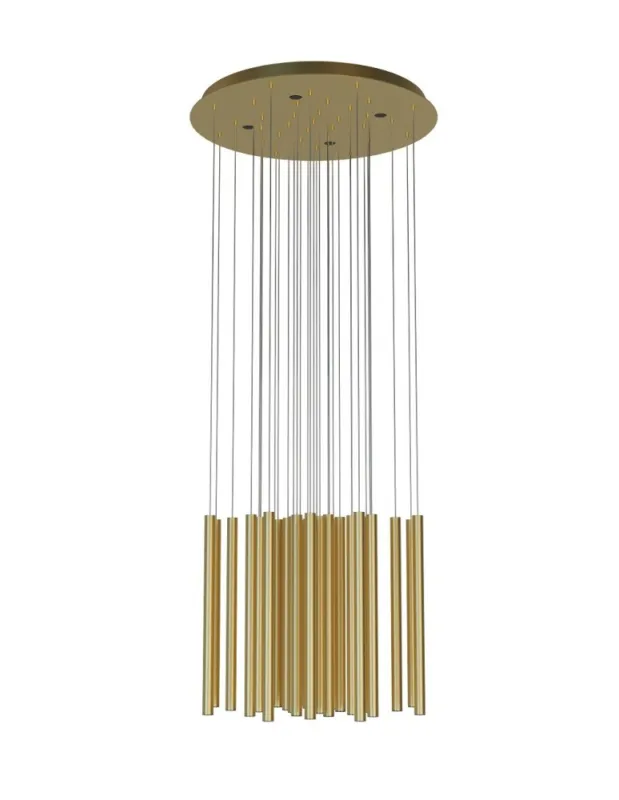 Zamów teraz Maxlight Lampa Wisząca Organic 33X1 Złoto Szczotkowane P0476D