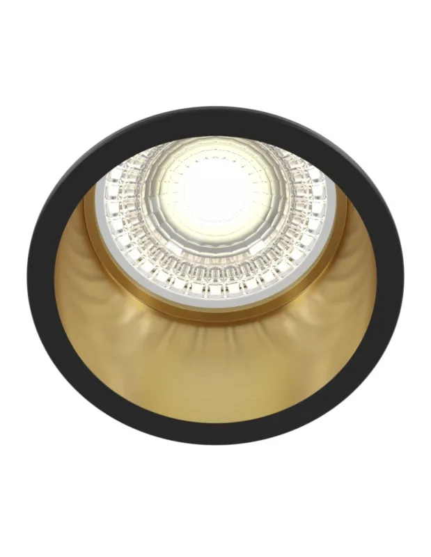 Darmowy zwrot Maytoni Reif Downlight GU10 1x50W Czarny Złoty DL049-01GB