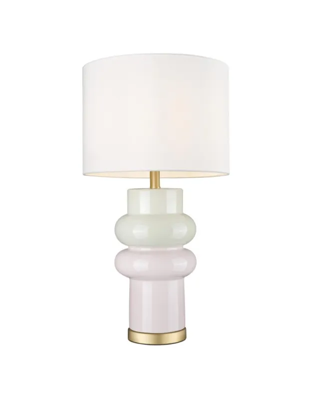 CosmoLight Lampa stołowa ASCOT T01729BR-WH Różowy, Beżowy Dostępne od ręki