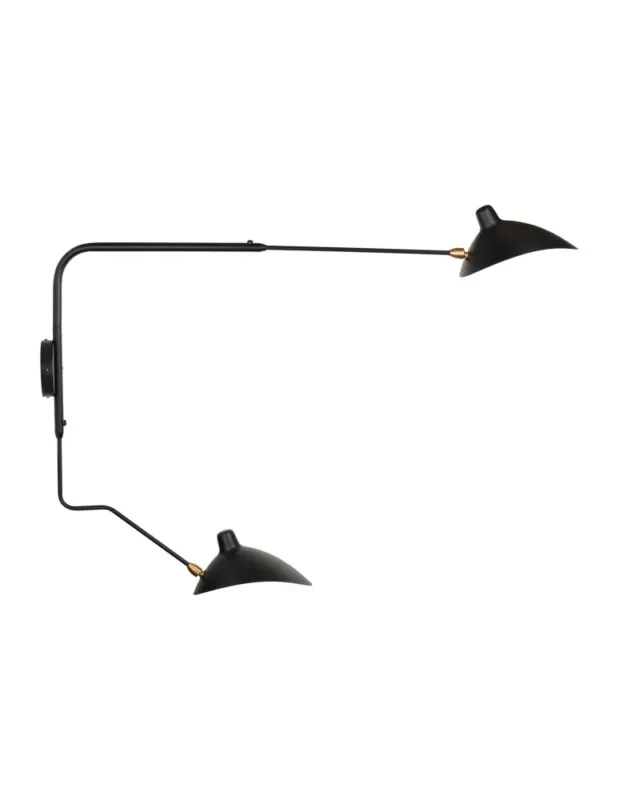 Zamów teraz Step Into Design Lampa ścienna CRANE-2W S czarna 110 cm W8702-S
