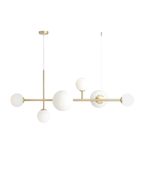 ALDEX LAMPA WISZĄCA DIONE 6 BRASS, 4 x 40W / 2 x 60W (1092K40) Ograniczona ilość