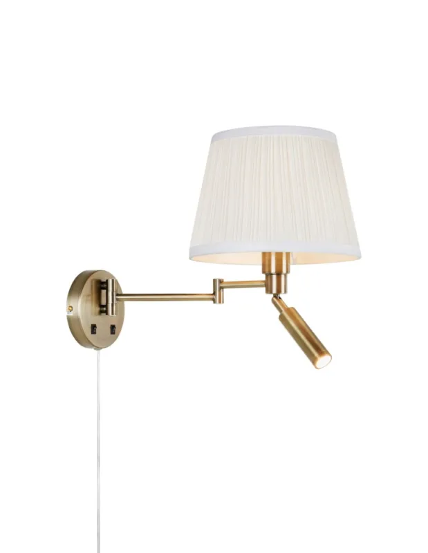 Oferta czasowa Markslojd PIVOT Ścienna 2L Ecru/Mosiądz Antyczny 109017
