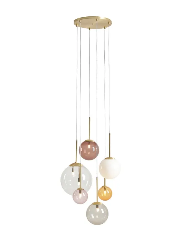 Aldex Lampa Wisząca BOSSO 6 RING MULTICOLOUR (1119K40_R) Ostatnie sztuki