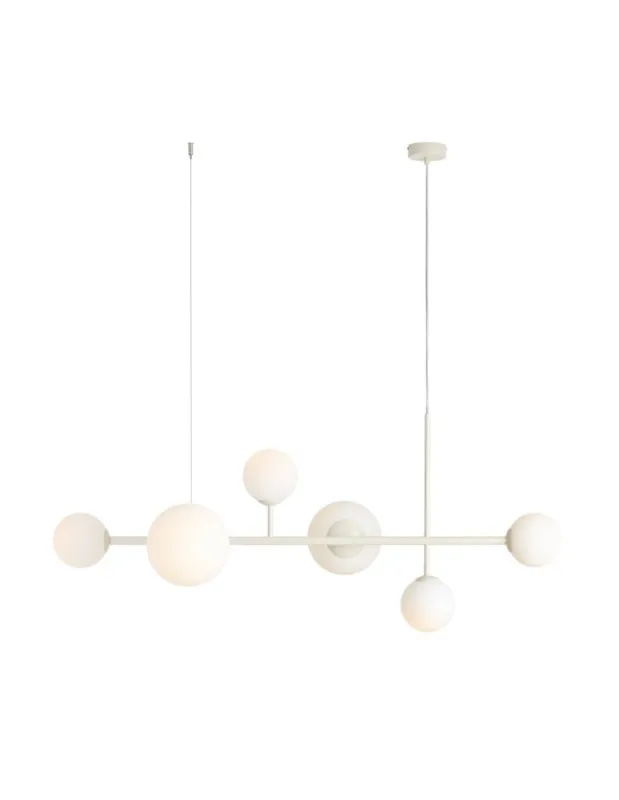 Aldex Lampa Wisząca DIONE 6 CREAM 4 x max 10W LED / 2 x max 15W LED (1092K9) Tani