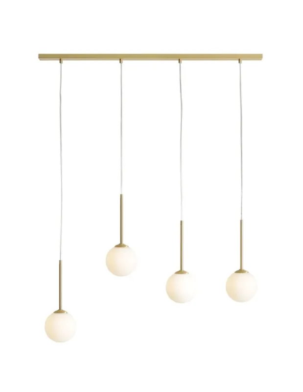 Aldex Lampa Wisząca BOSSO 4 BRASS 4 x max 5W LED (1087L40) Wyprzedaż
