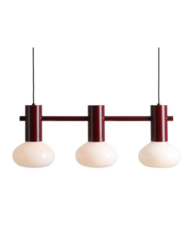 Nowy Aldex Lampa Wisząca FLO 3 RUBY S(żarówki w zestawie) 3 x max 10W LED (7000E27_S)