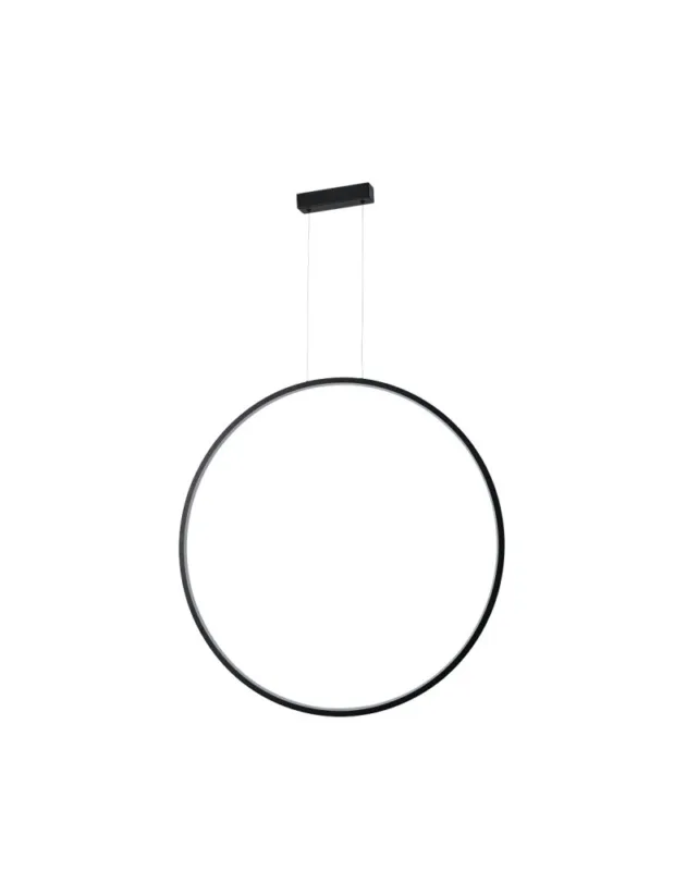 Cena promocyjna YASKR Lampa Wisząca Loop M 1xLED czarna IP44 PL0119-85-BK Czarny