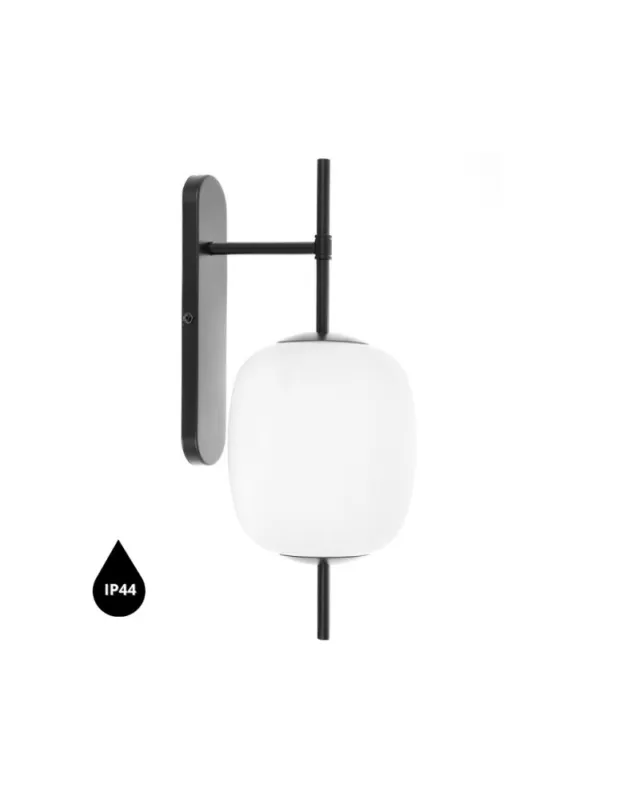 Oferta czasowa UMMO EPLI MINI czarna lampa ścienna / kinkiet z podwyższoną szczelnością IP44 EMK120S0