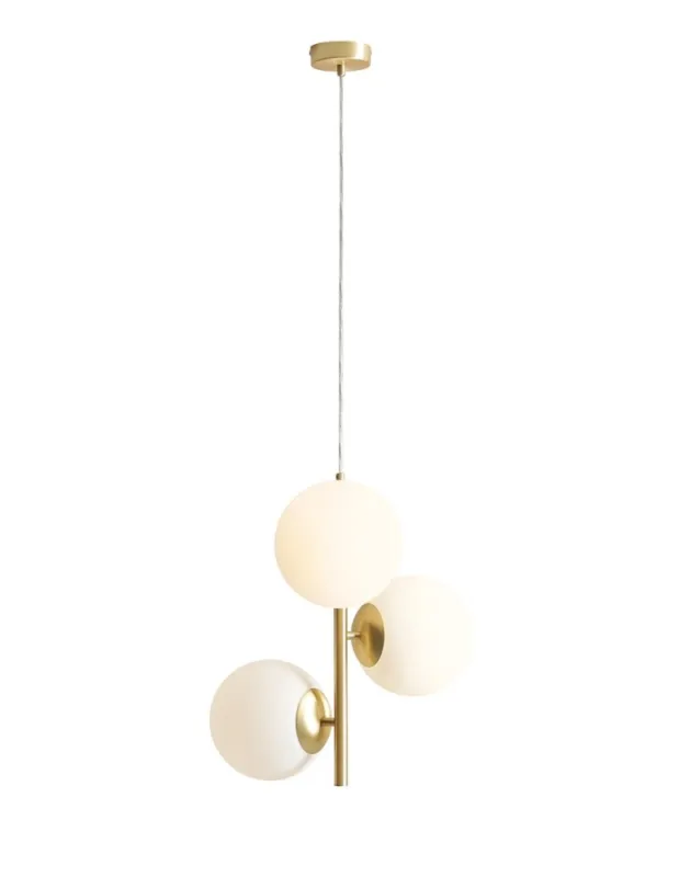 Aldex Lampa Wisząca FIN 3 BRASS M 3 x max 15W LED (1120E40_M) Hit sprzedaży