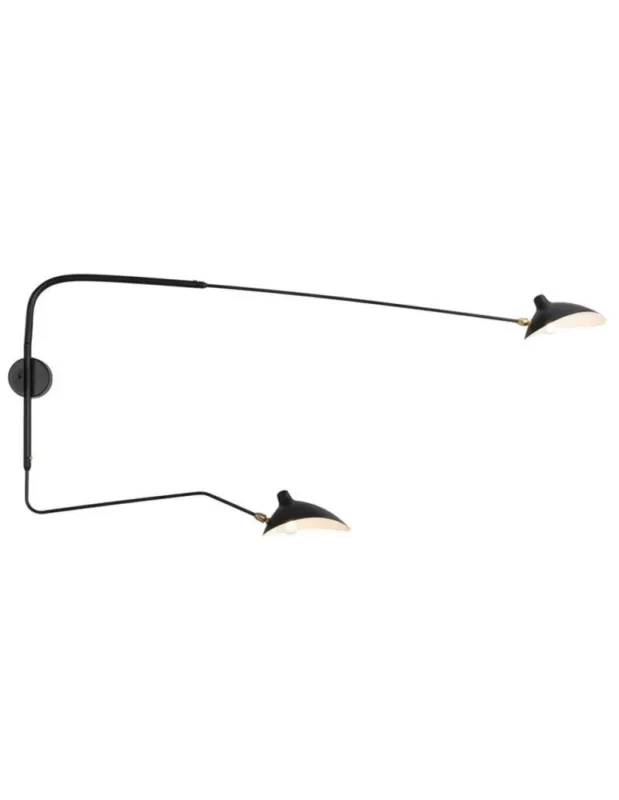Popularny Step Into Design CRANE-2W Lampa ścienna czarna 175cm W8702 kolory-swiatla.pl