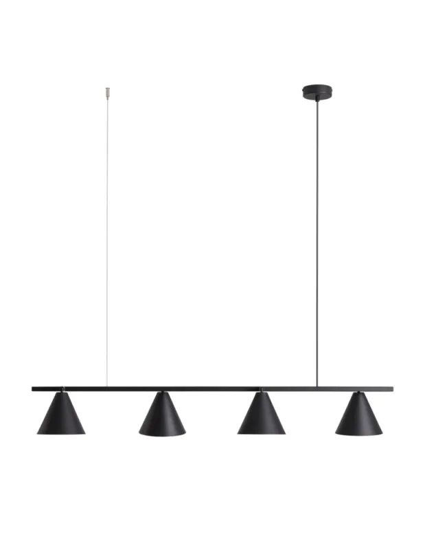 Aldex Lampa Wisząca Form 4 Czarny 4 x max 15W LED (1108L1) kolory-swiatla.pl Ostatnia szansa