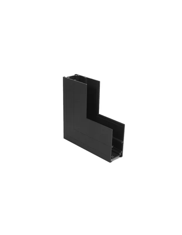 Wyjątkowa oferta Shilo Łącznik L natynkowy ściana - sufit szynoprzewodu magnetycznego Komatsu 48V - Czarny 6521