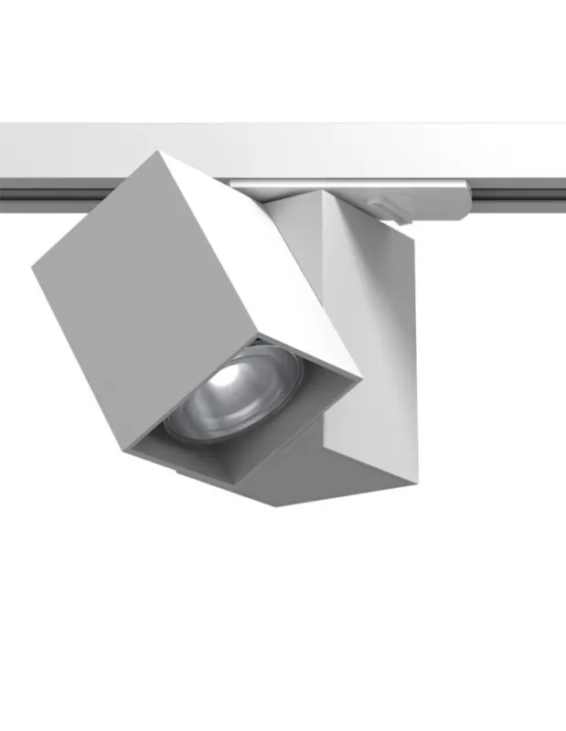 Nie przegap Brosline Spot Cube track 1 - Biały - Szynoprzewód 1F 230V 6261