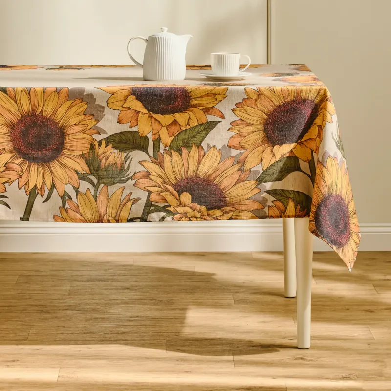 Dostępne od ręki Obrus z nadrukiem Sunflorio 150x220 cm -