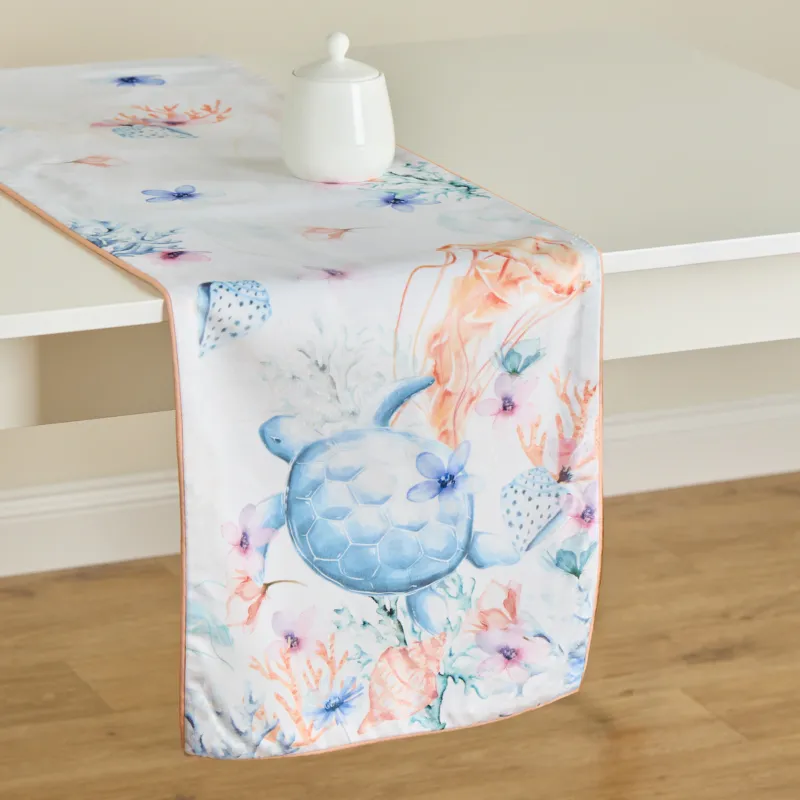 Bieżnik z nadrukiem Coralia 35x180 cm z motywem zwierzęcym - Zamów teraz
