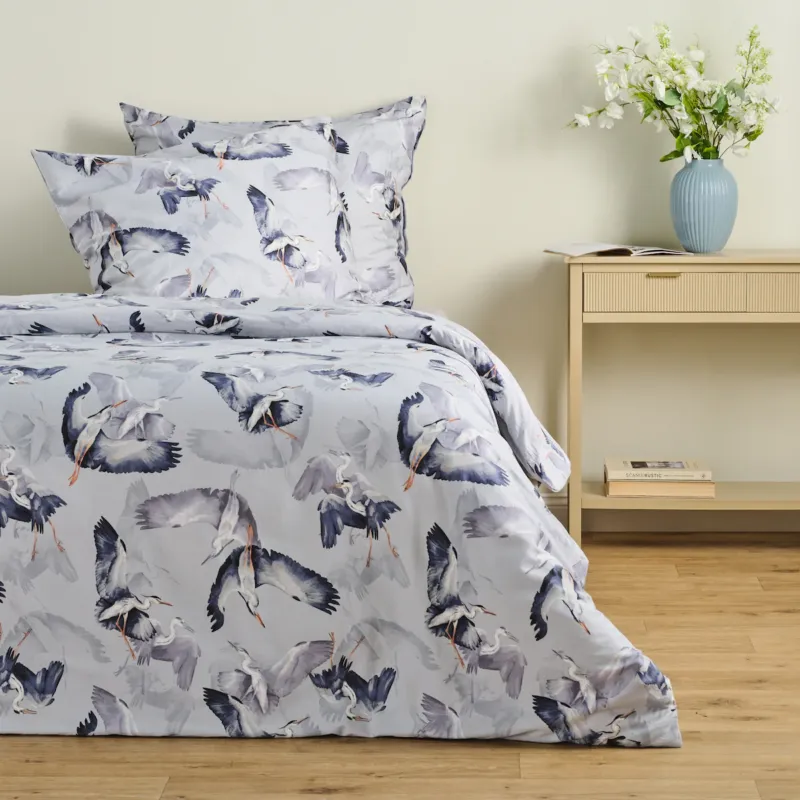Wyjątkowa oferta Komplet pościeli z bawełny satynowej Herone 200x220 cm z 2 poszewkami 70x80 -