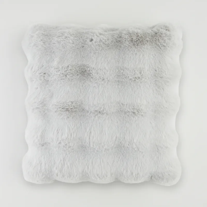 Poszewka Futrzana Bares 45x45 cm w kratę - Zamów teraz