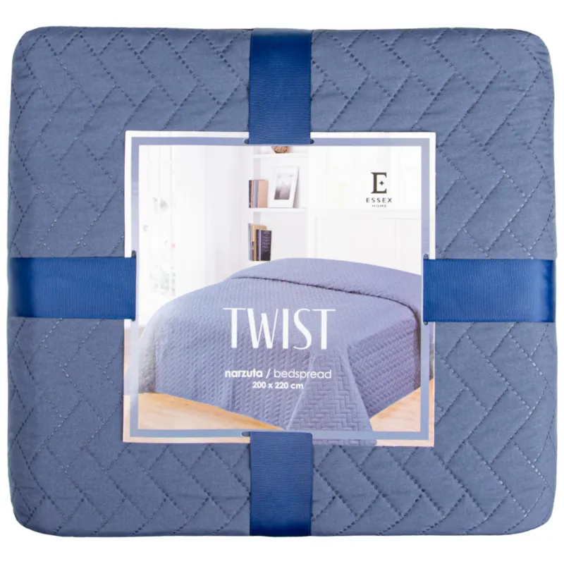 Wyjątkowa oferta Jednokolorowa narzuta na łóżko Twist 170x210 cm -