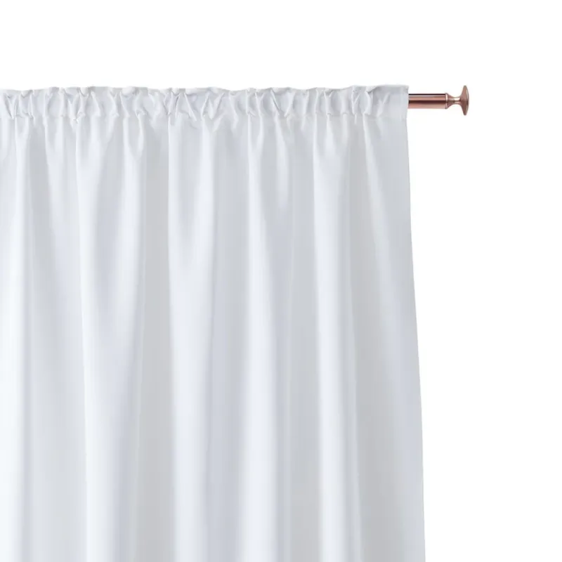 Zasłony gotowe na taśmie biały 140x250cm - Oferta czasowa