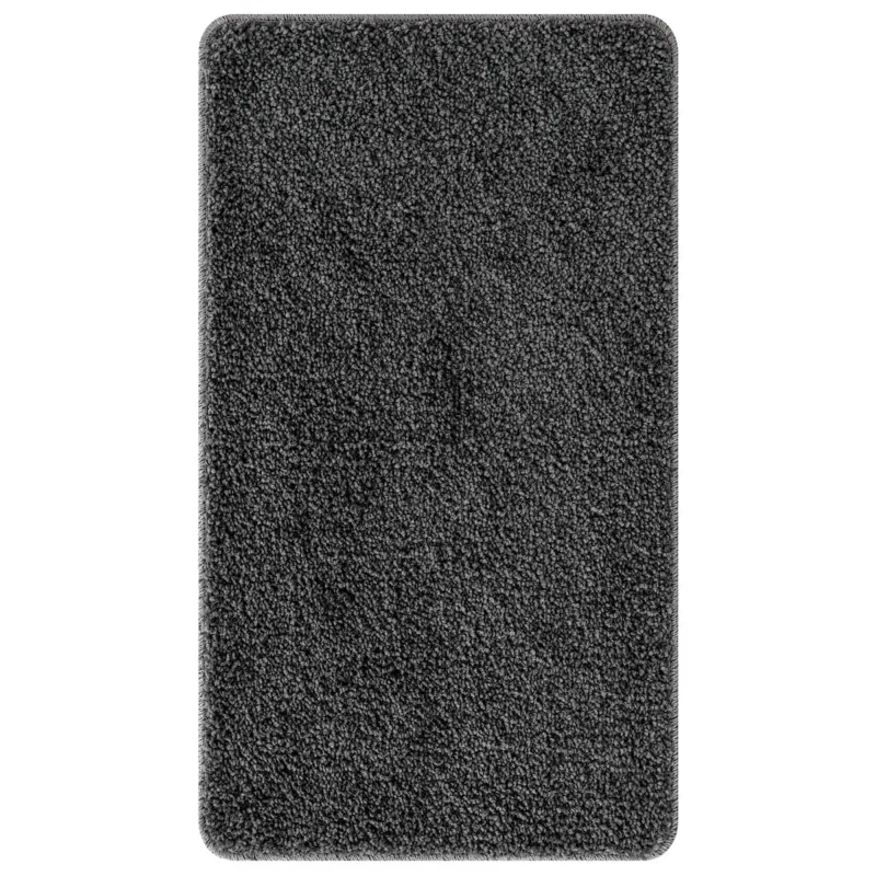 Dywanik łazienkowy vidaXL prostokątny ciemnoszary 70x120 cm z polipropylenu antypoślizgowy - Super okazja