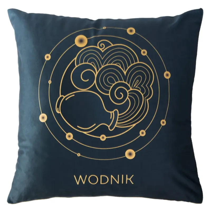 Poszewka dekoracyjna 40x40 Znak zodiaku Wodnik - Nowy
