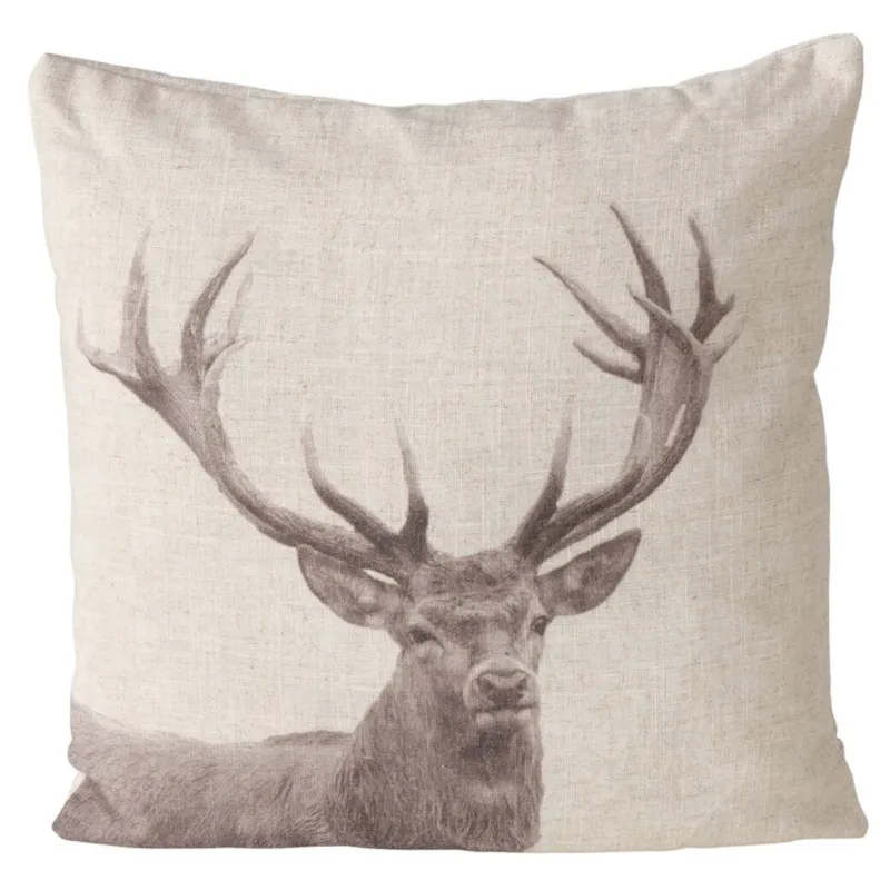 Dekoracyjna poduszka bawełniana STAG, 45 x 45 cm - Nowy